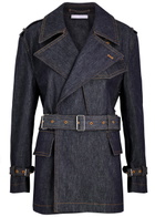 Helmut Lang Rider Belted Denim Jacket Indigo