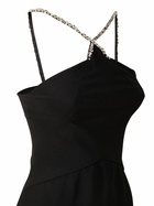 AZZARO Stretch Viscose Crepe Halter Neck Dress