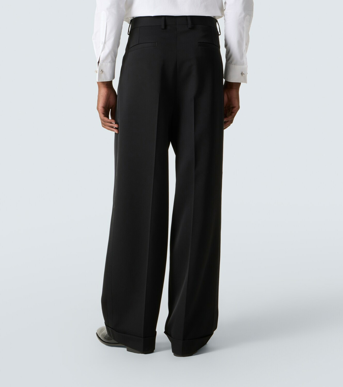 Dolce&Gabbana Wool and silk-blend gabardine suit pants