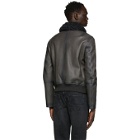 Yves Salomon Grey Leather Jacket