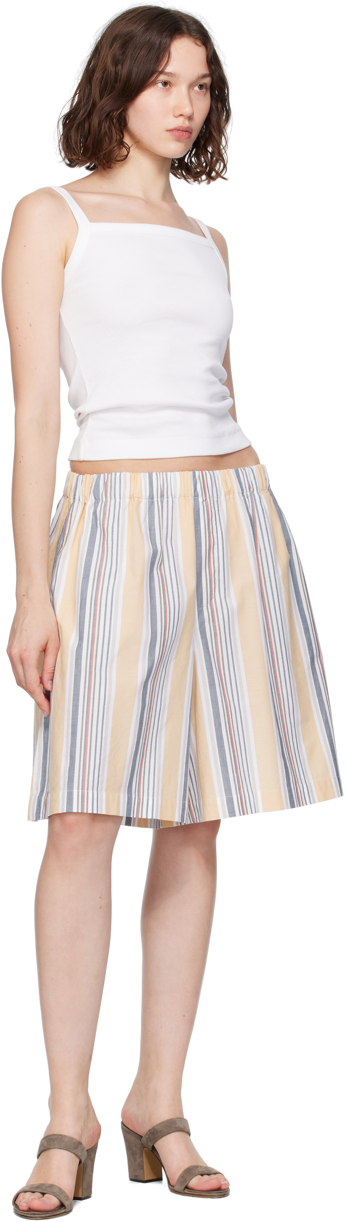 Baserange Yellow Stave Shorts