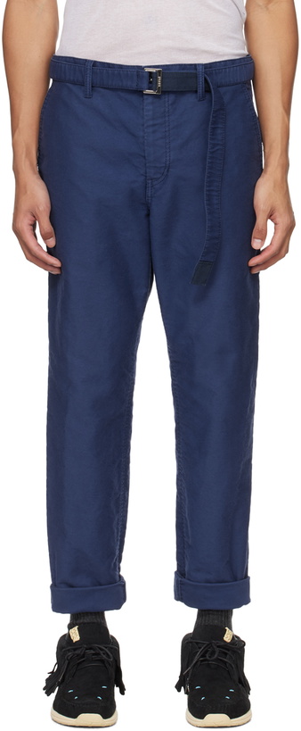 Photo: sacai Navy Three-Pocket Trousers