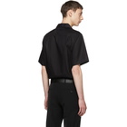 Prada Black Short Sleeve Poplin Shirt