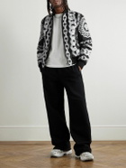 Versace - Reversible Padded Printed Shell Bomber Jacket - Black