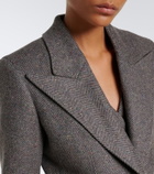 Gabriela Hearst Leiva herringbone cashmere and wool blazer