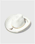 One Of These Days Ceramic Cowboy Hat Incense Holder White - Mens - Home Fragrance