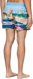 Paul Smith Blue Beach & Boats Swim Shorts