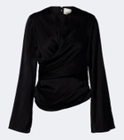 Isabel Marant Neame draped satin top