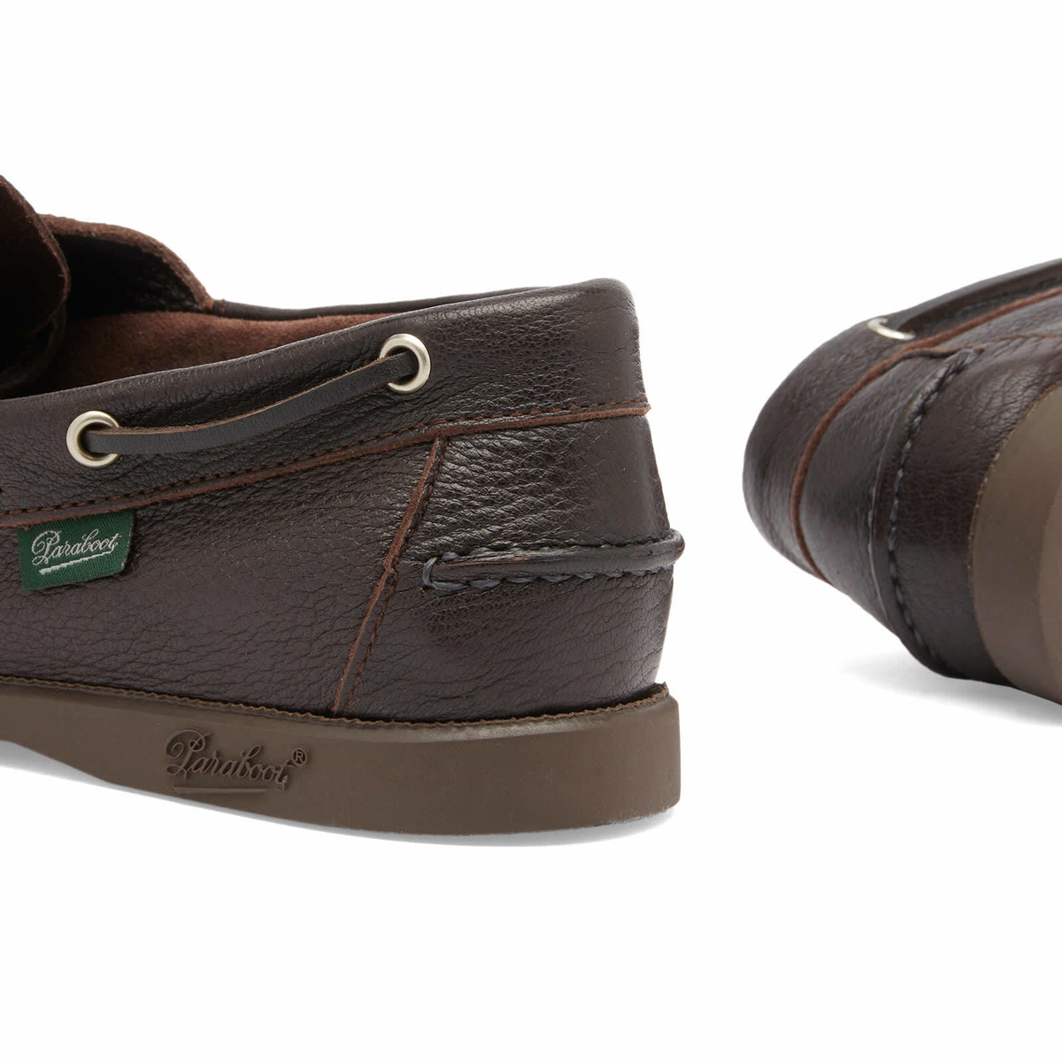 Paraboot Women's Barth Leather Boat Shoe in Brown