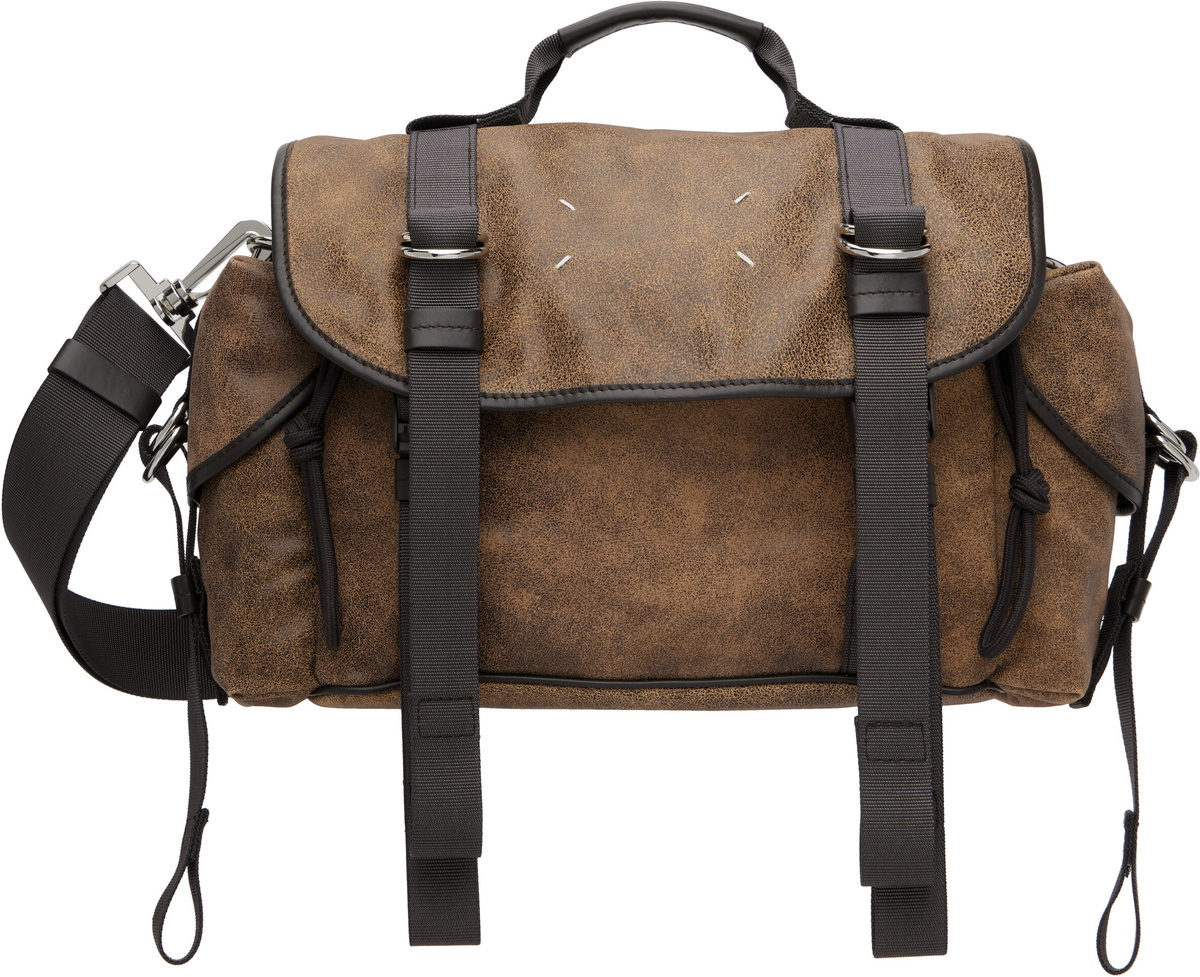 Maison Margiela Brown High Tech Small Messenger Bag