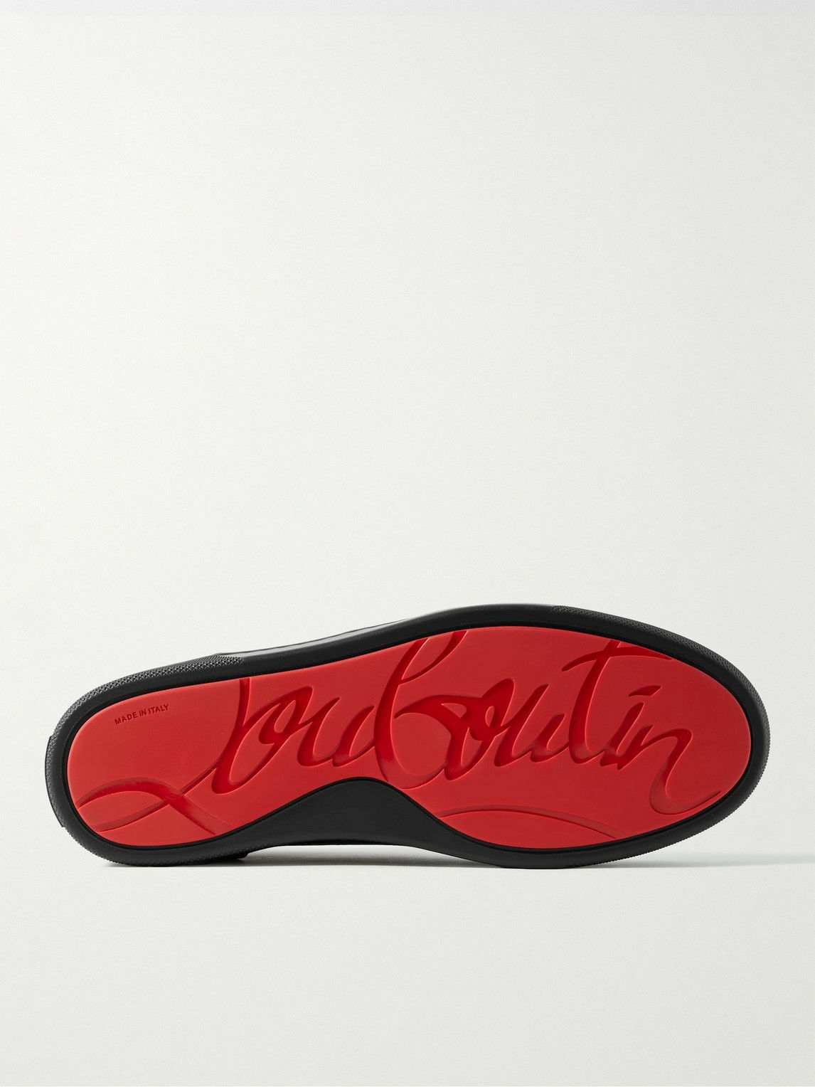 Christian Louboutin - Happyrui Suede and Leather-Trimmed