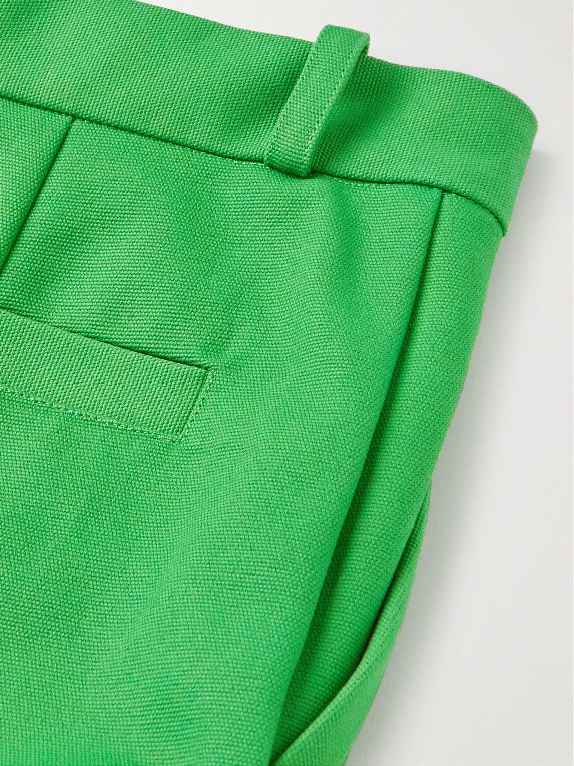 Jacquemus Le Pantalon Bacio Straight Suit Pants Green