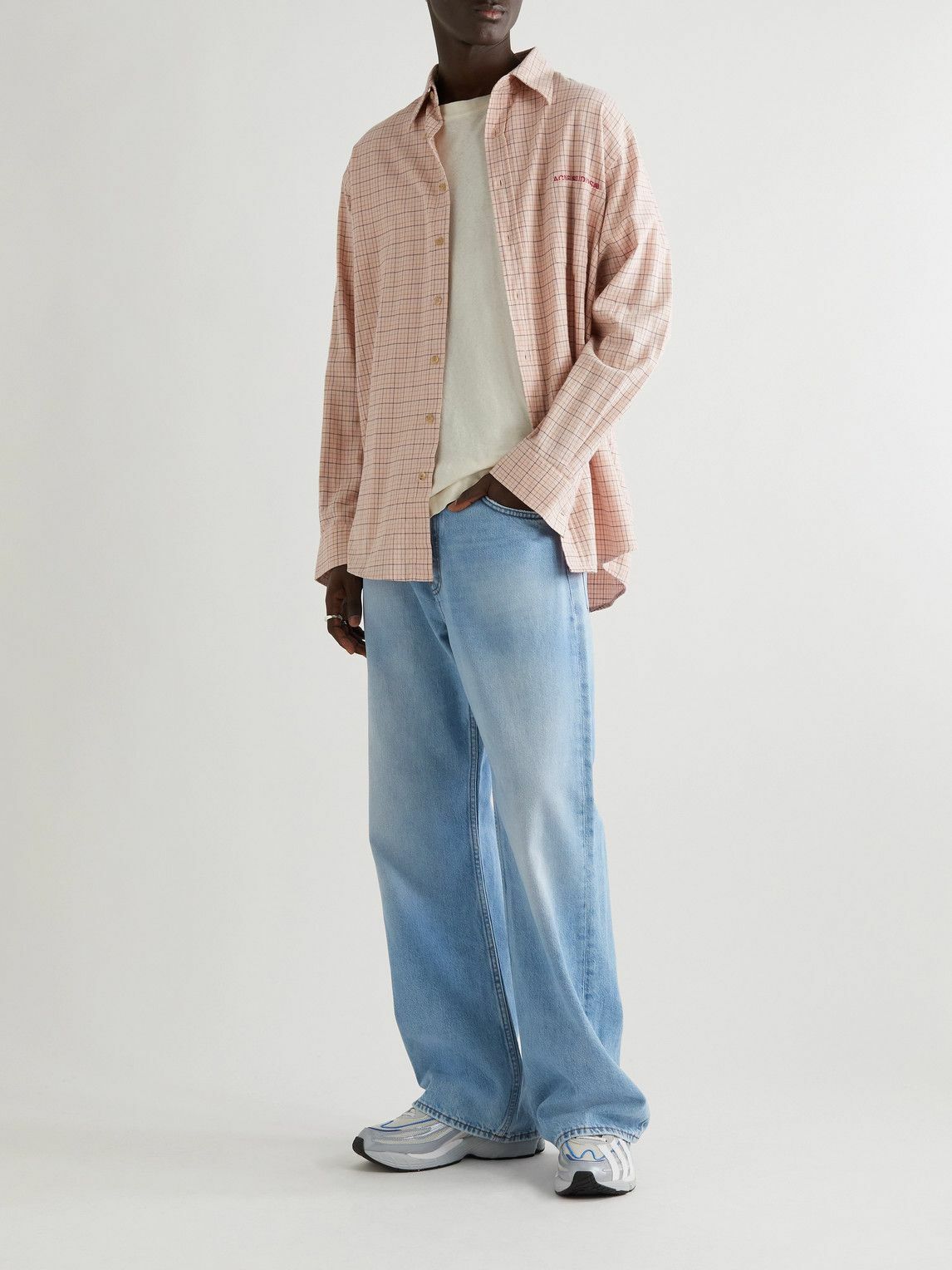 Acne Studios - 2021M Bootcut Distressed Organic Jeans - Blue Acne Studios