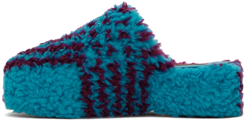 SIMONMILLER Blue & Burgundy Bubble Loafers