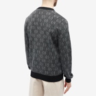 Gucci Men's GG Logo Crew Knit in Grey