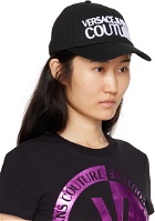 Versace Jeans Couture Black Embroidered Cap