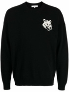 MAISON KITSUNE' - Fox Head Intarsia Wool Jumper