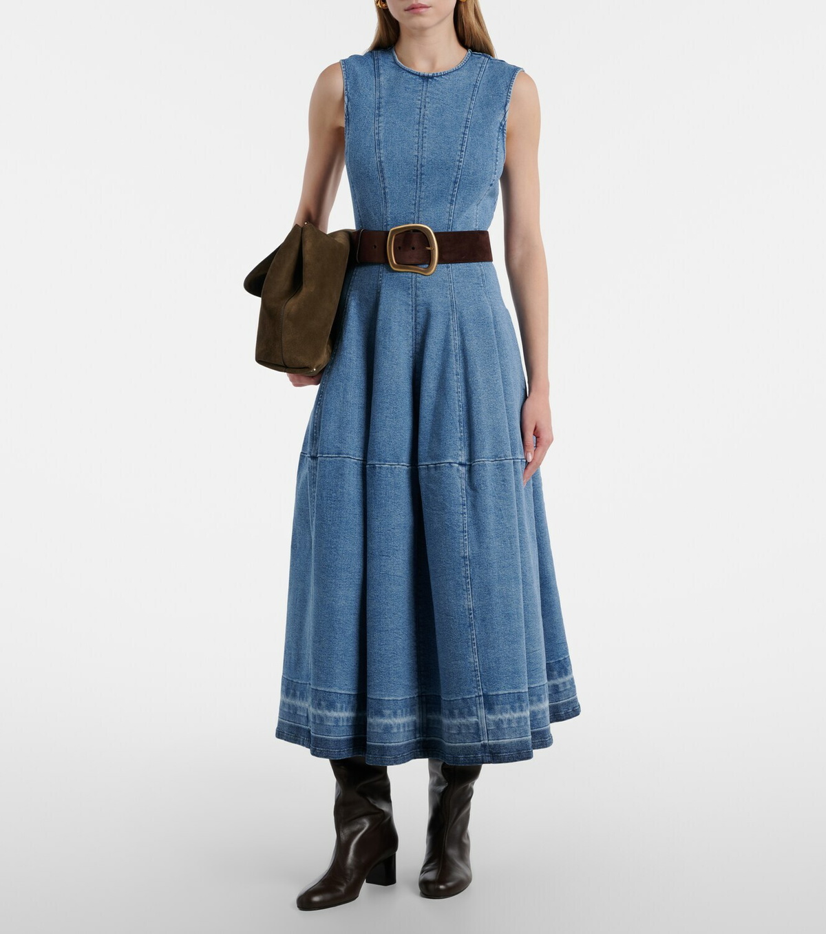 Simkhai Bowen denim maxi dress