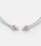 Yeprem Reign Supreme 18kt white gold choker with sapphire and diamonds