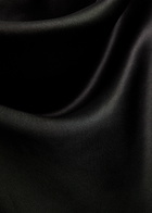 Reformation Pike Draped Satin Mini Dress Black