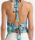 Melissa Odabash Raya printed halterneck top