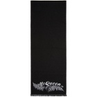 Alexander McQueen Black and Off-White Small Fern Logo Scarf