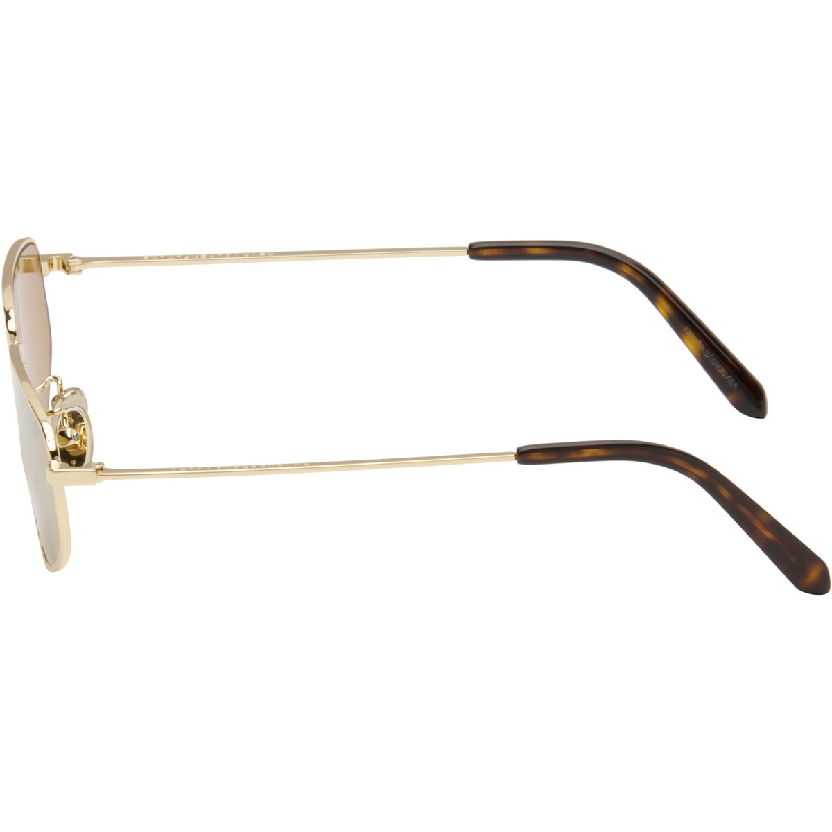 RETROSUPERFUTURE Gold Isedra Senape Sunglasses