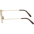 RETROSUPERFUTURE Gold Isedra Senape Sunglasses