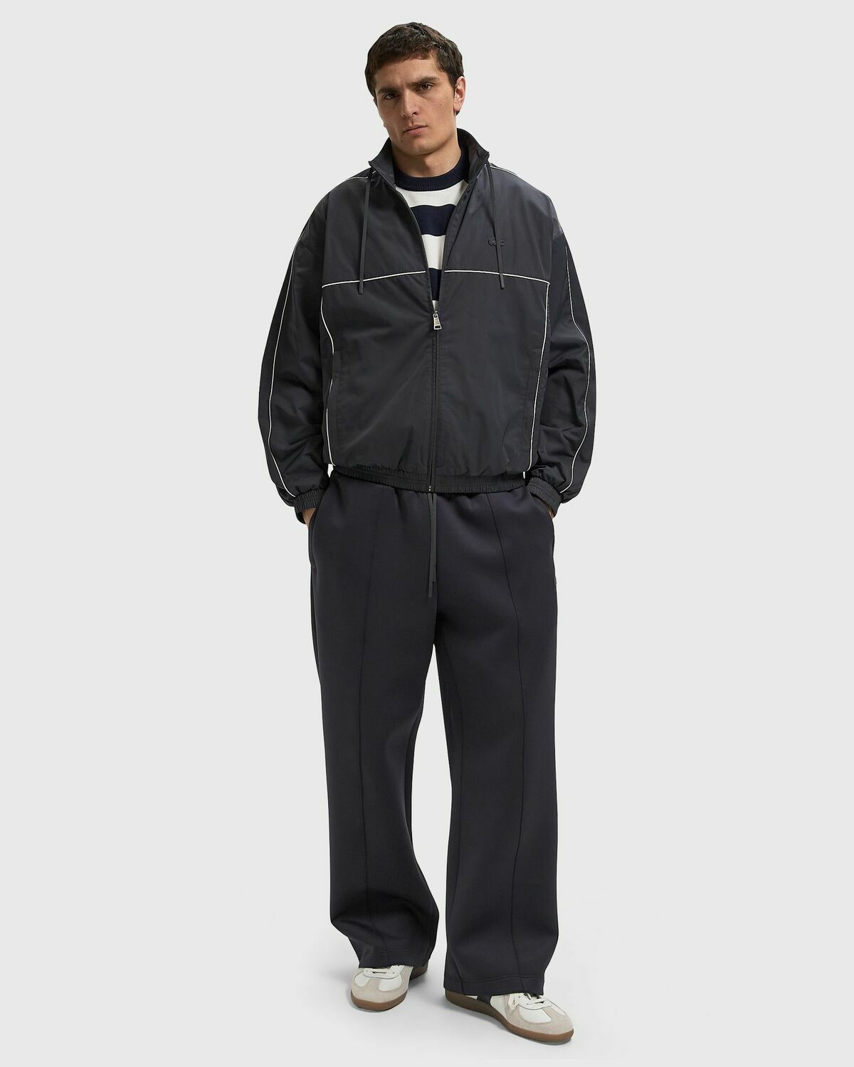 Water-Repellent Trim Accent Track Jacket