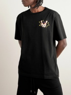 KENZO - Bowling Team Oversized Logo-Print Cotton-Jersey T-Shirt - Black
