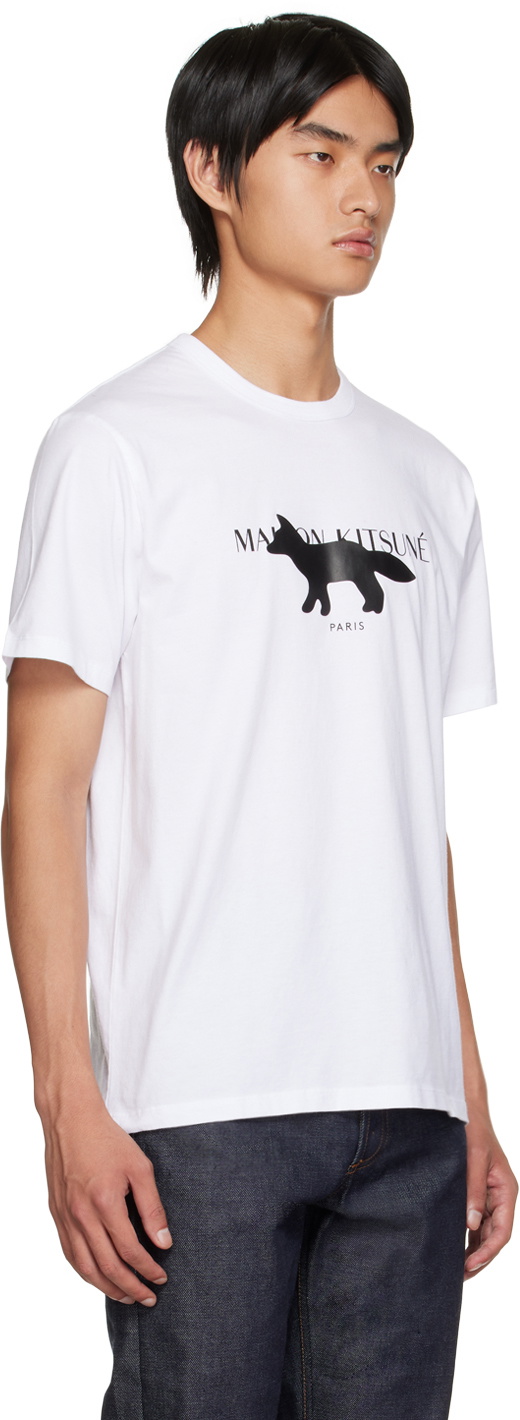 Maison Kitsuné White Fox T-Shirt Maison Kitsune