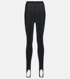 Khaite - Lace stirrup leggings