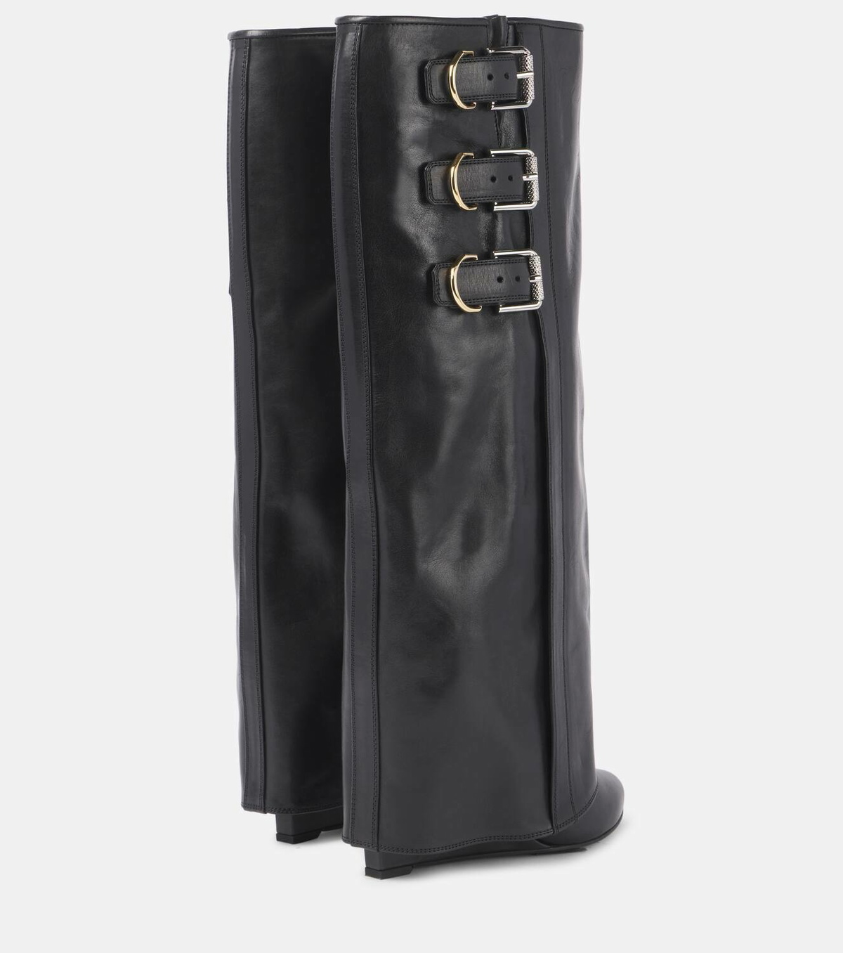 送料関税込■GIVENCHY■Shark Lock Bucklesレザーニーハイブーツ 送料関税込□GIVENCHY□Shark Lock Bucklesレザーニーハイブーツ