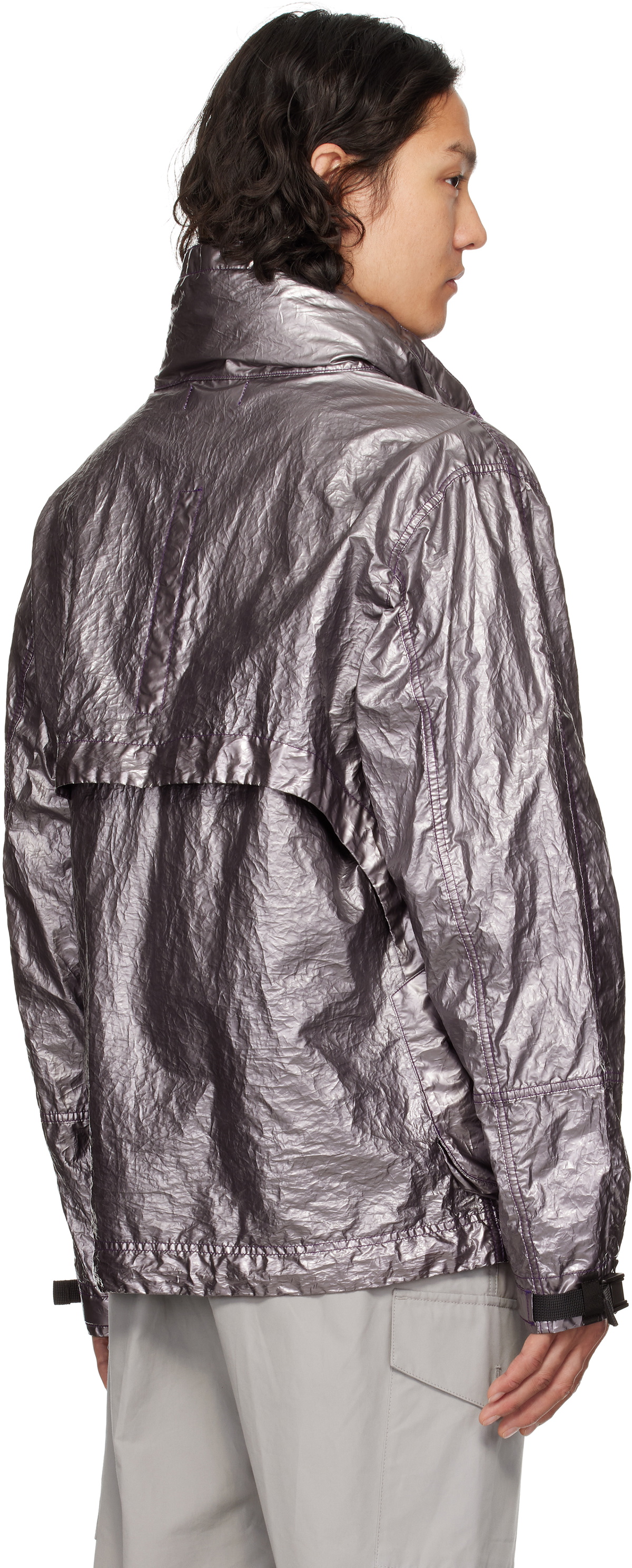 Stone Island Purple Metal Cover Jacket Stone Island