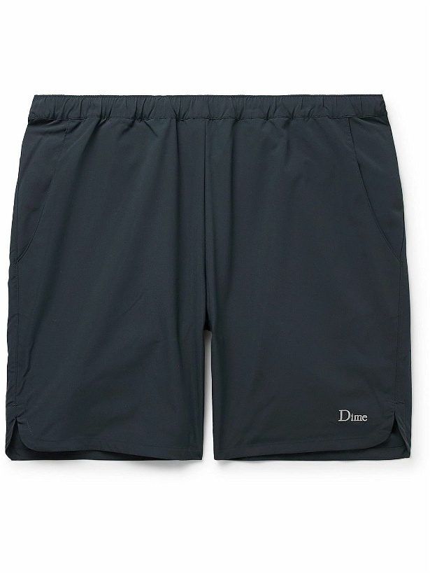 Photo: DIME - Straight-Leg Logo-Embroidered Shell Shorts - Blue
