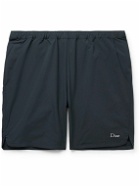 DIME - Straight-Leg Logo-Embroidered Shell Shorts - Blue