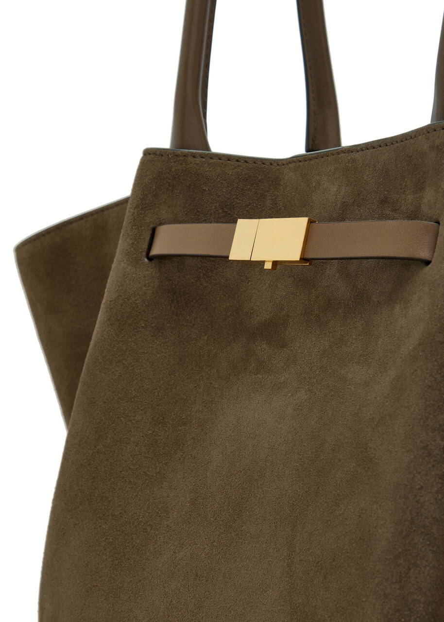 Demellier The New York Grained Leather Tote bag - Dark Brown - One Size