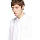 Thom Browne White Straight Fit Button-Down Shirt