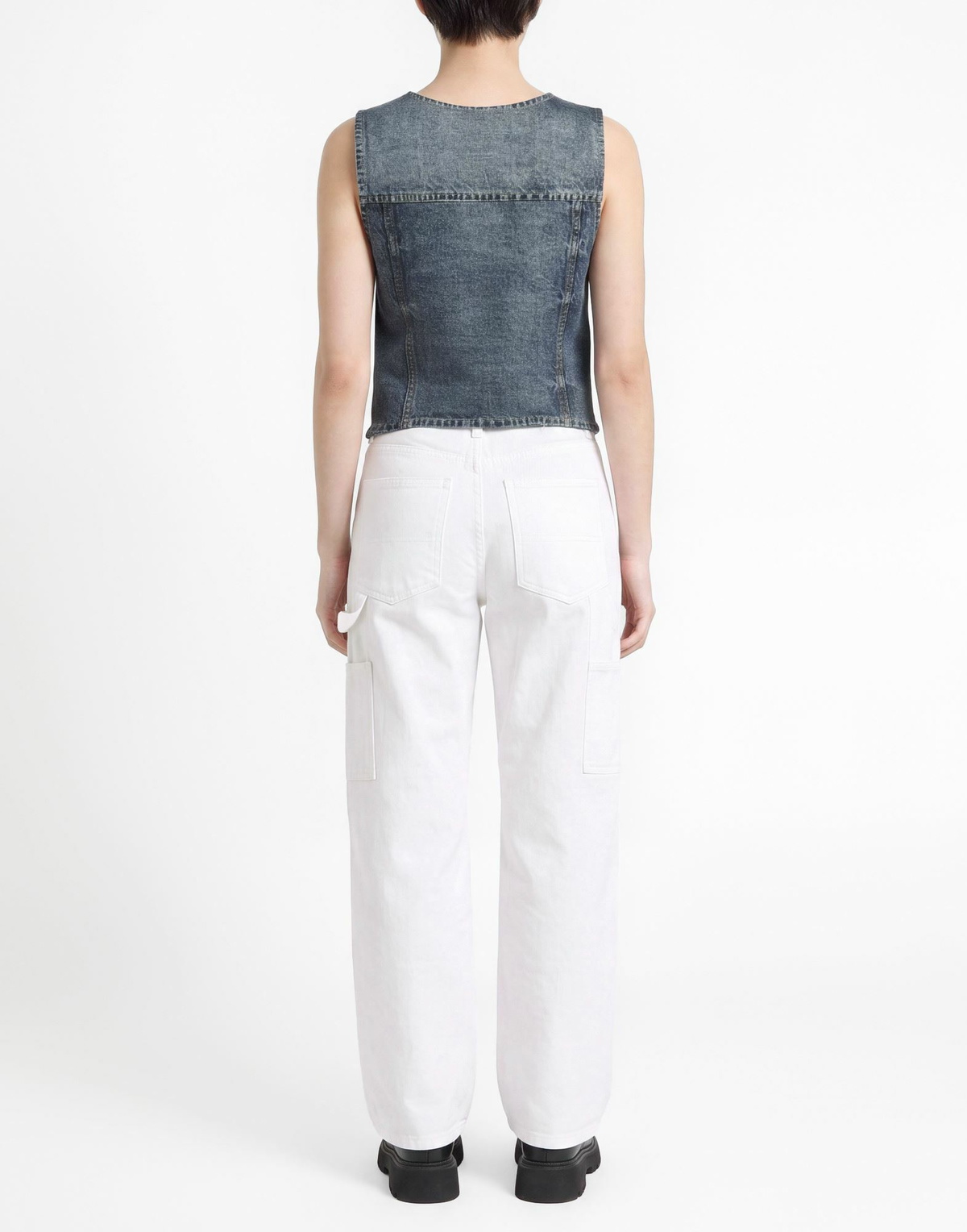 Rag & Bone Womens Tailored Vest in Blue