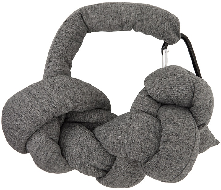 Photo: Bless SSENSE Exclusive Gray Bolster Scarf