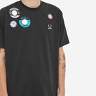 Fred Perry x Raf Simons Oversized Patch T-Shirt in Black