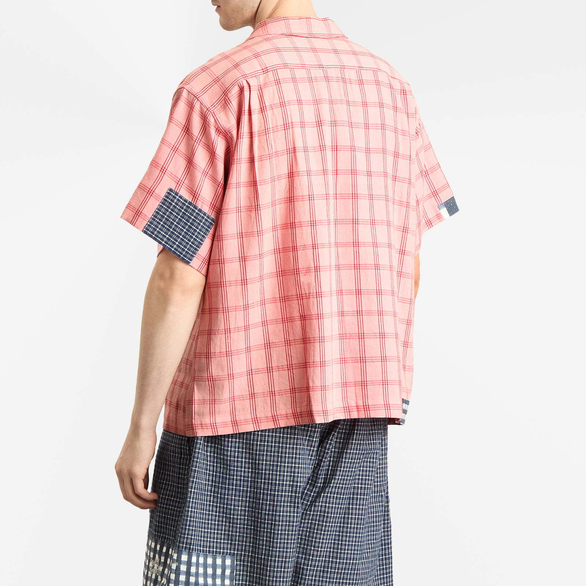 Story mfg. Men's PA Shirt in Pink Handloom Picnic