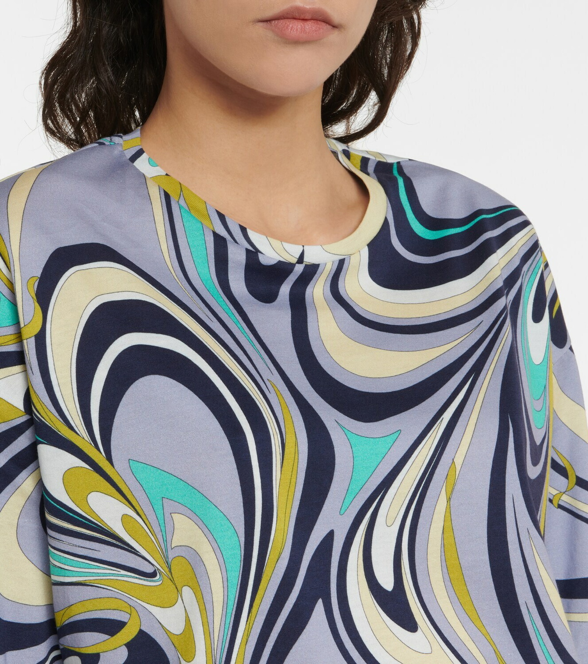 Pucci Printed cotton T-shirt Emilio Pucci