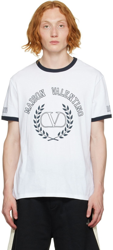 Photo: Valentino White Cotton T-Shirt