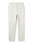 Nike - Solo Swoosh Tapered Logo-Embroidered Cotton-Blend Jersey Sweatpants - Neutrals