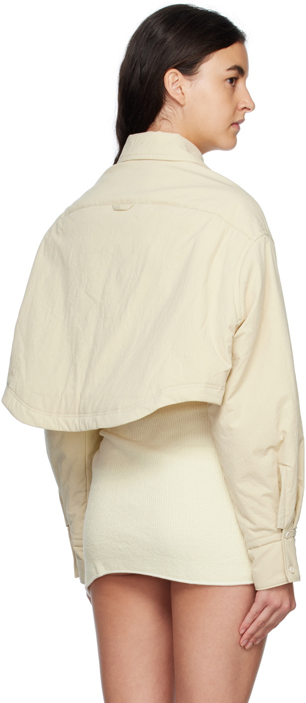 ジャケット・アウター JACQUEMUS Le Papier Jacquemus Beige Le Papier 'La Chemise Arnesi' Jacket Jacquemus