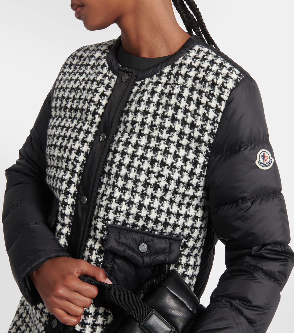 Moncler Becasse tweed down jacket Moncler