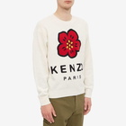 Kenzo Men's Logo Intarsia Crew Knit in Off White