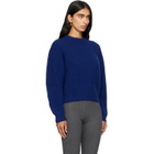 Jil Sander Blue Wool Crew-Neck Sweater