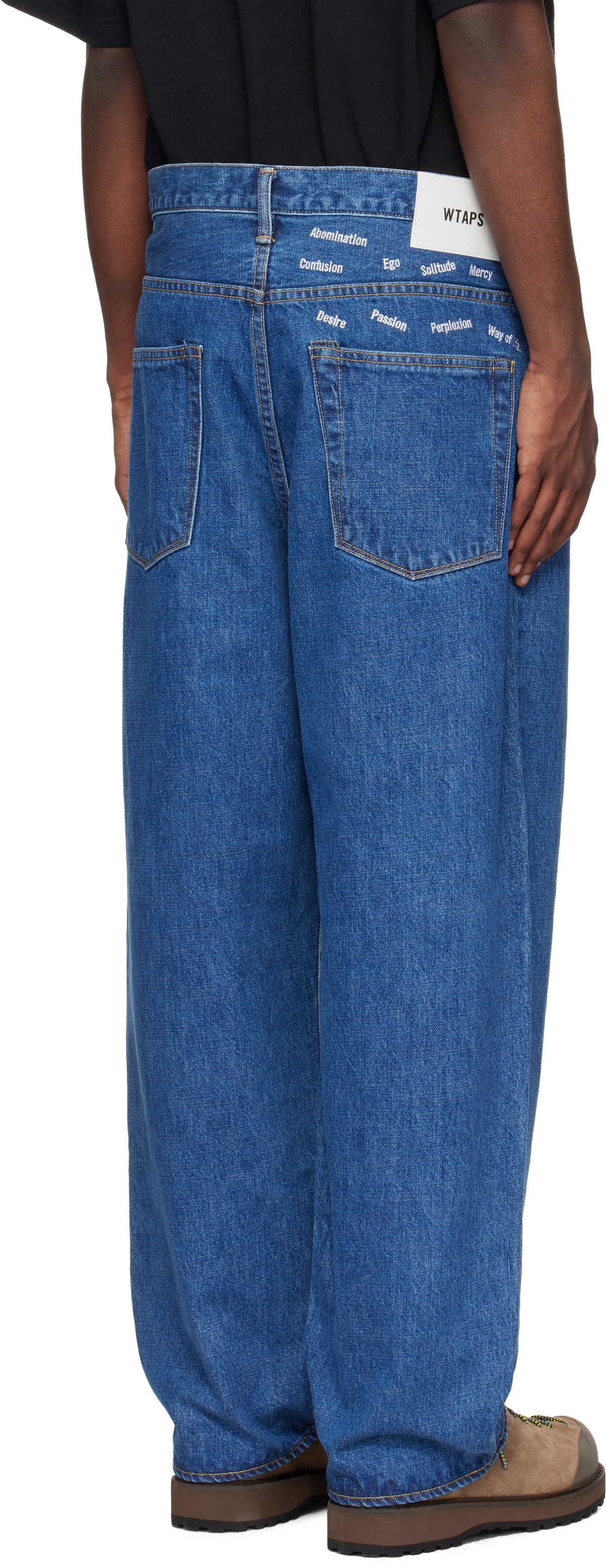 WTAPS Blue Straight Jeans